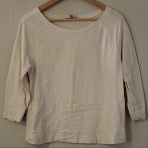 banana republic 3/4 sleeve metallic flex sweater